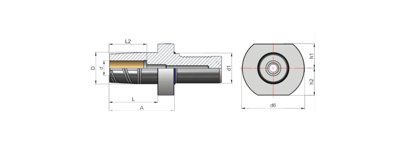 Zeichnung Hydrodehnspannfutter VDI