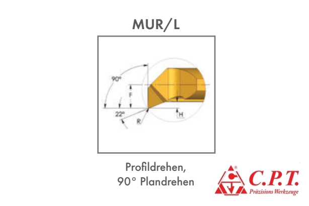 Profildrehen, 90° Plandrehen