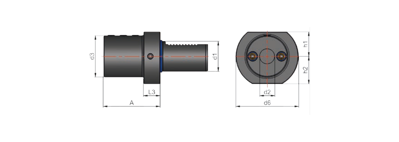 Zeichnung Bohrerhalter VDI E2
