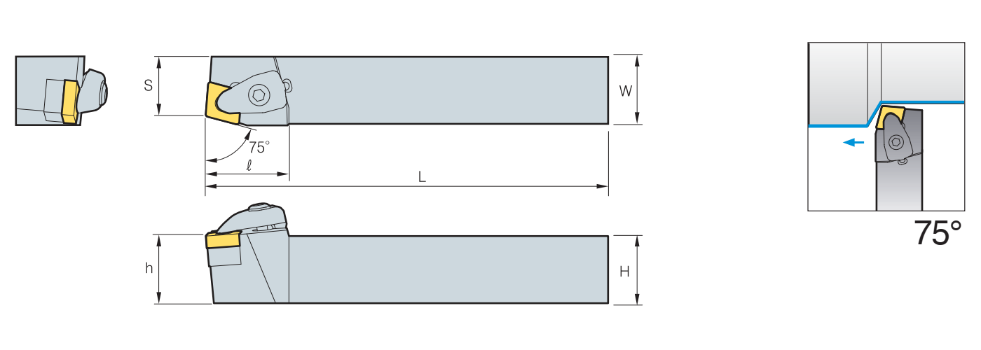 Zeichnung Klemmhalter DCBN R/L