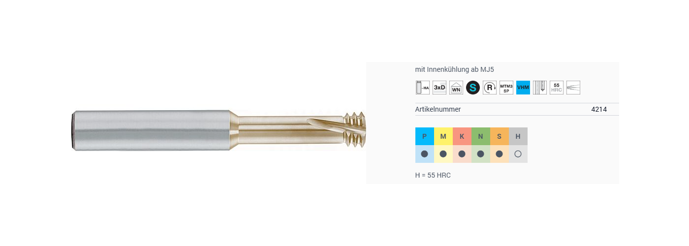 Mikro-Gewindefräser für metrische-Gewinde