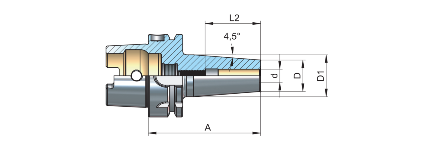 Zeichnung Schrumpffutter HSK