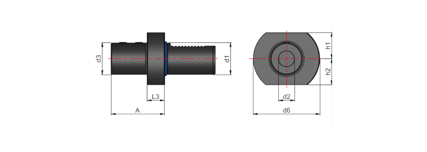 Zeichnung Bohrerhalter VDI E1