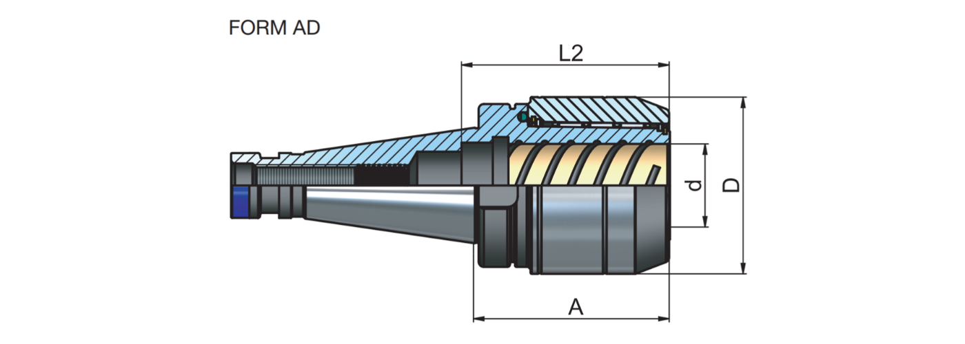 Zeichnung Kraftspannfutter DIN 2080