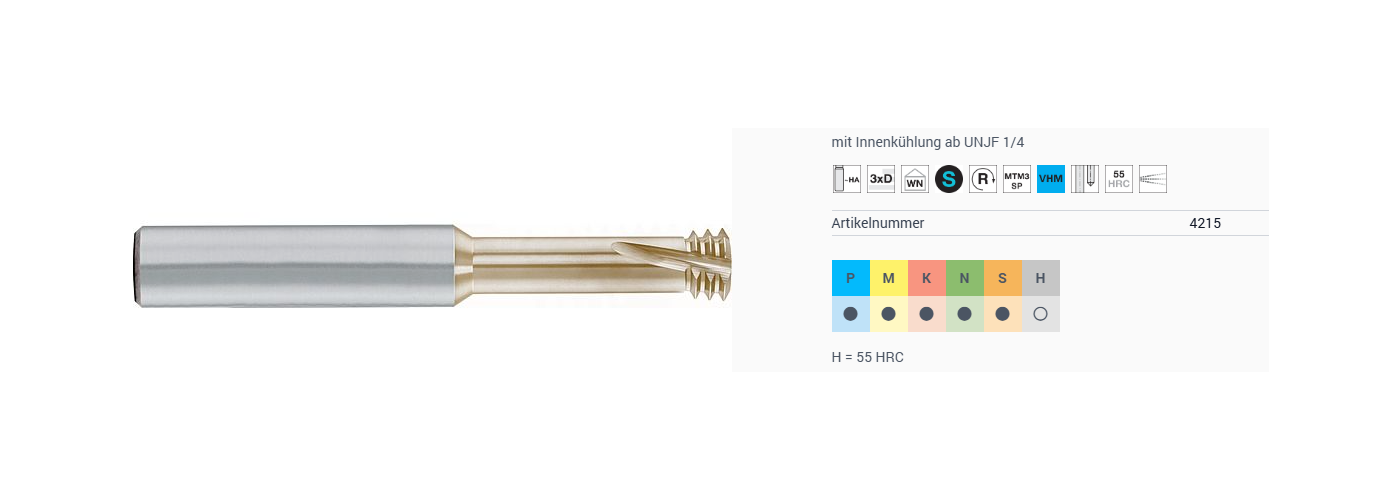 Mikro-Gewindefräser für UNJC/UNJF-Gewinde