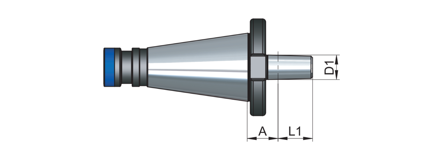 Zeichnung Bohrfutteraufnahme DIN 2080
