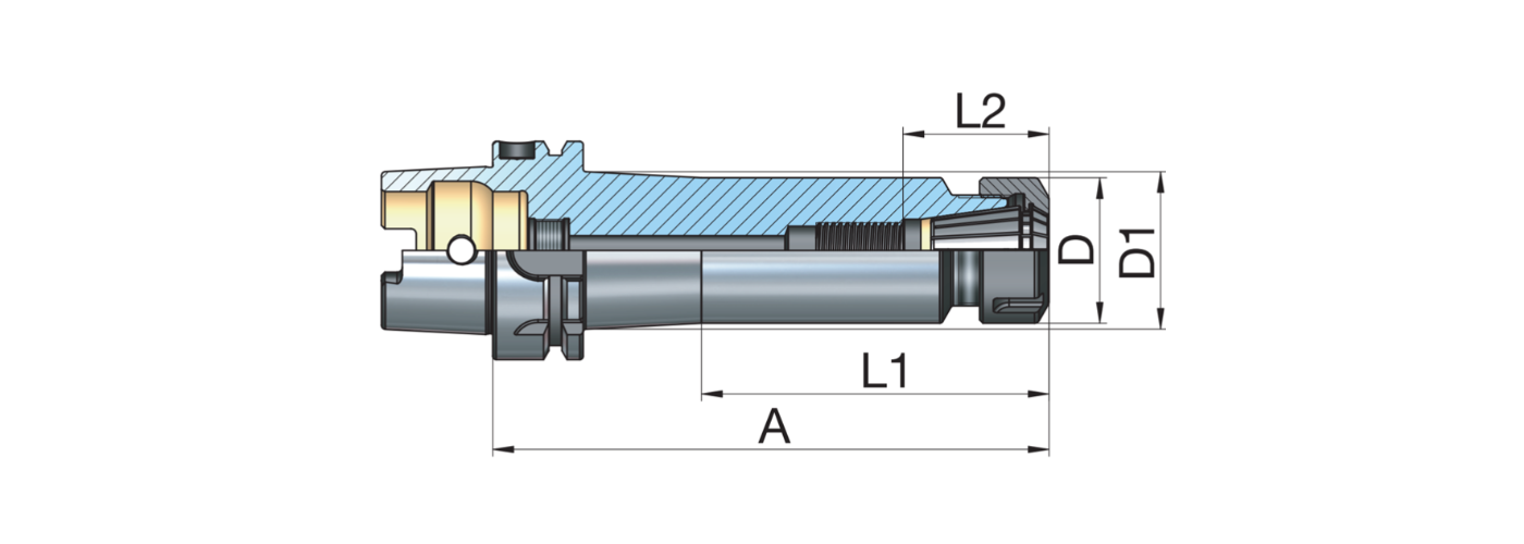 Zeichnung Spannzangenfutter ER HSK