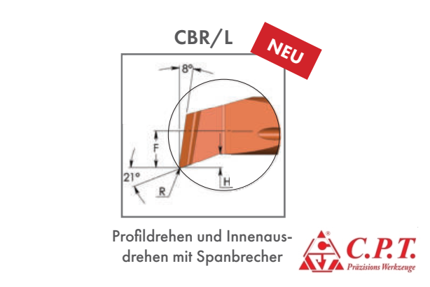 Profildrehen und Innenausdrehen mit Spanbrecher