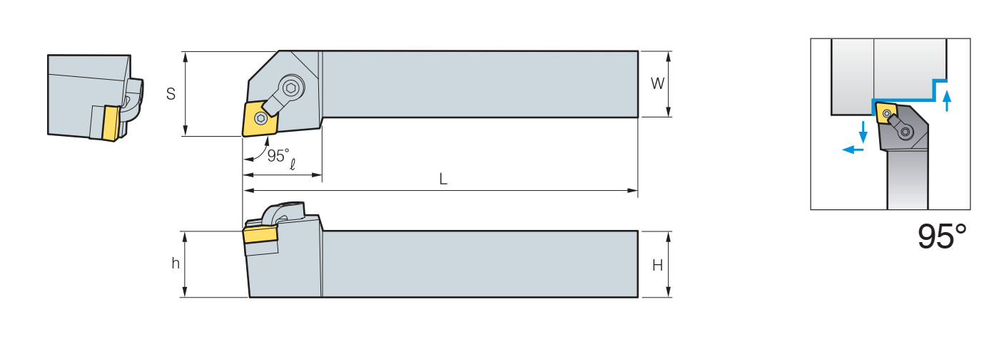 Zeichnung Klemmhalter MCLN R/L