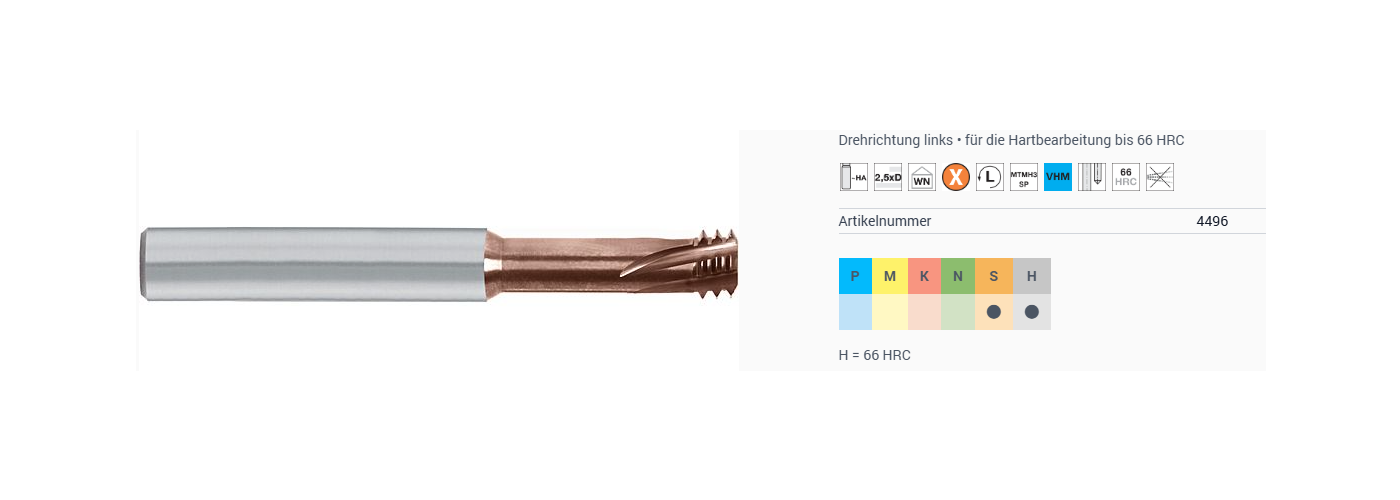Mikro-Gewindefräser für metrische-Gewinde