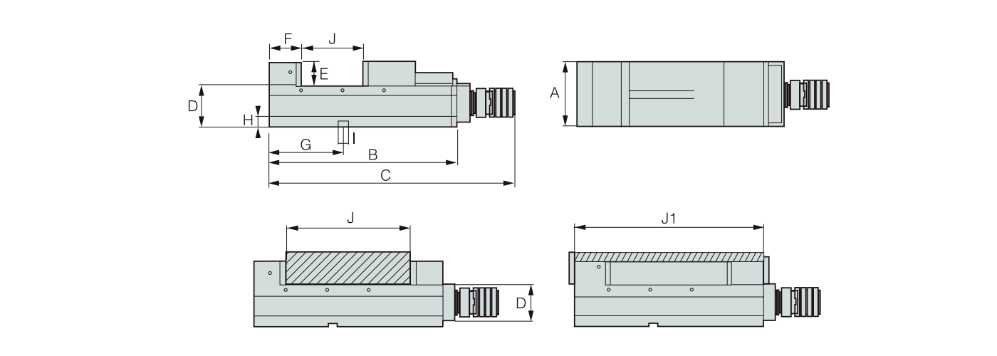 TauMax Schraubstock Zeichnung
