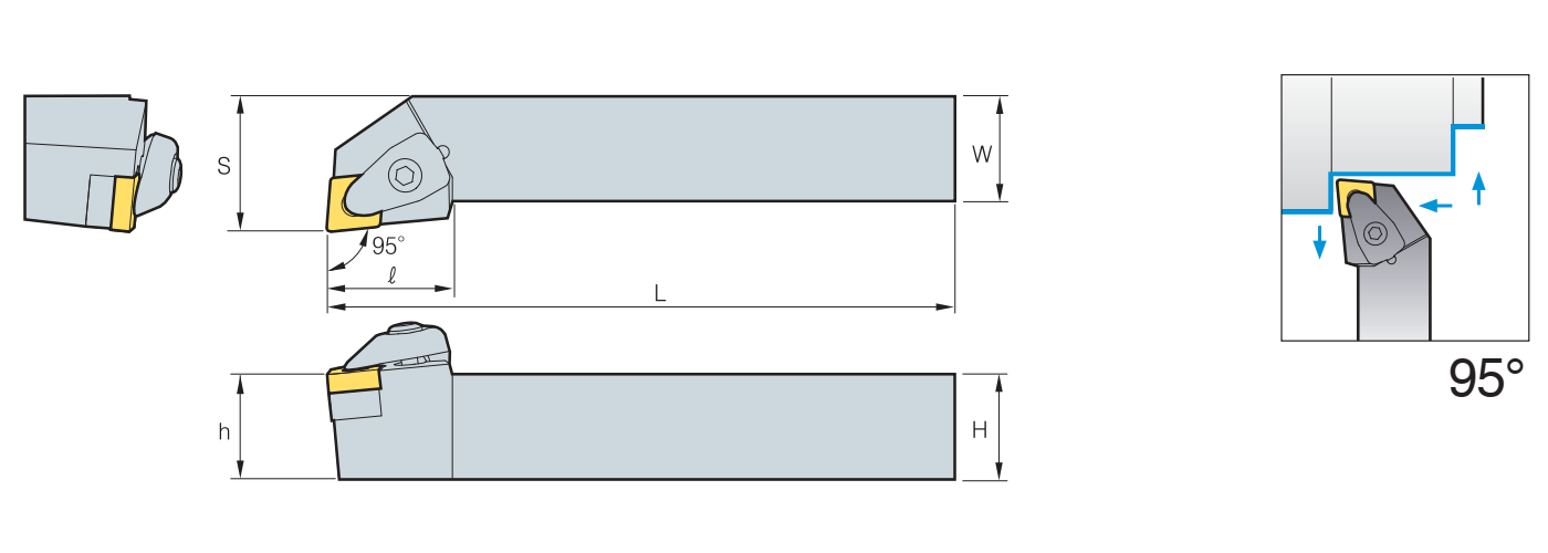 Zeichnung Klemmhalter DCLN R/L