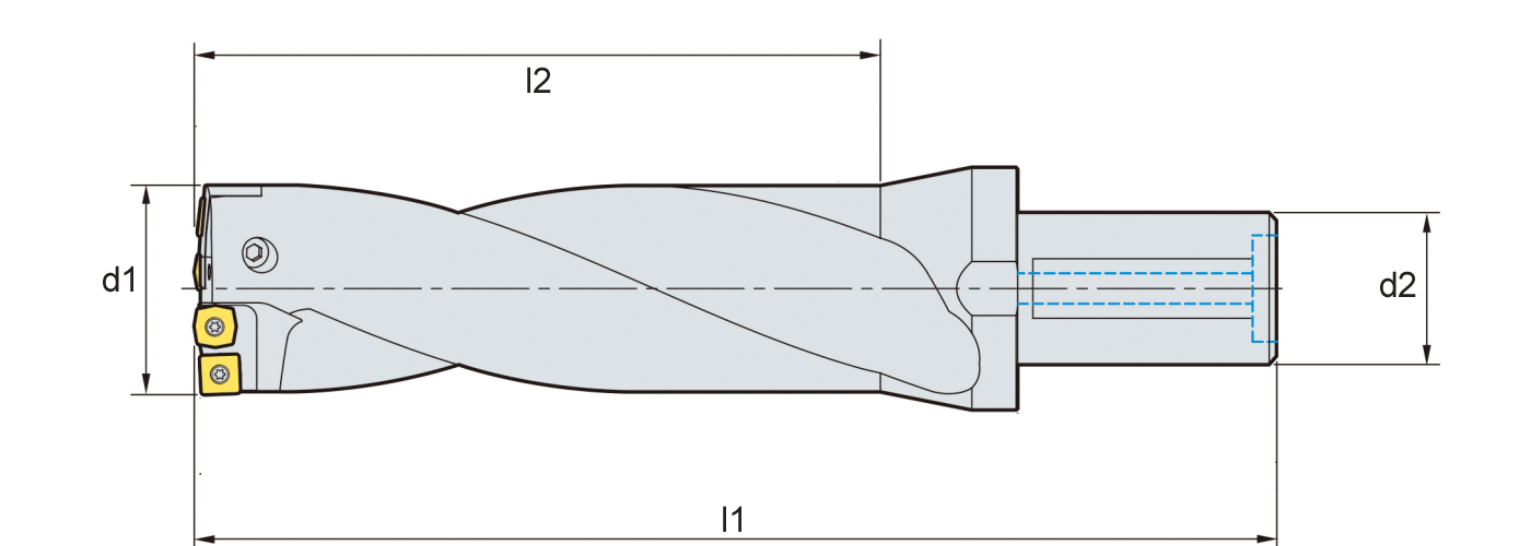 Zeichnung King Drill für große Durchmesser