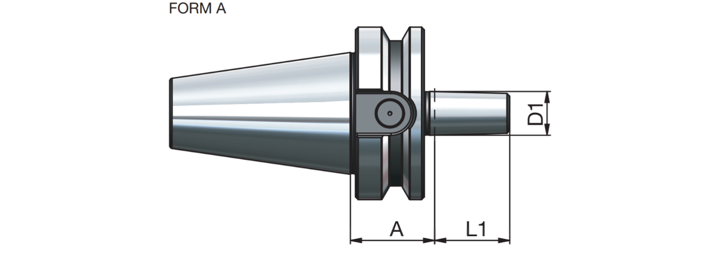 Zeichnung Bohrfutteraufnahmen MAS403BT