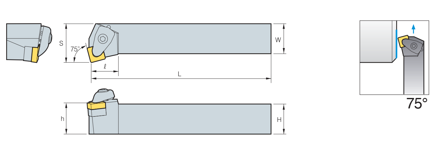 Zeichnung Klemmhalter DSKN R/L