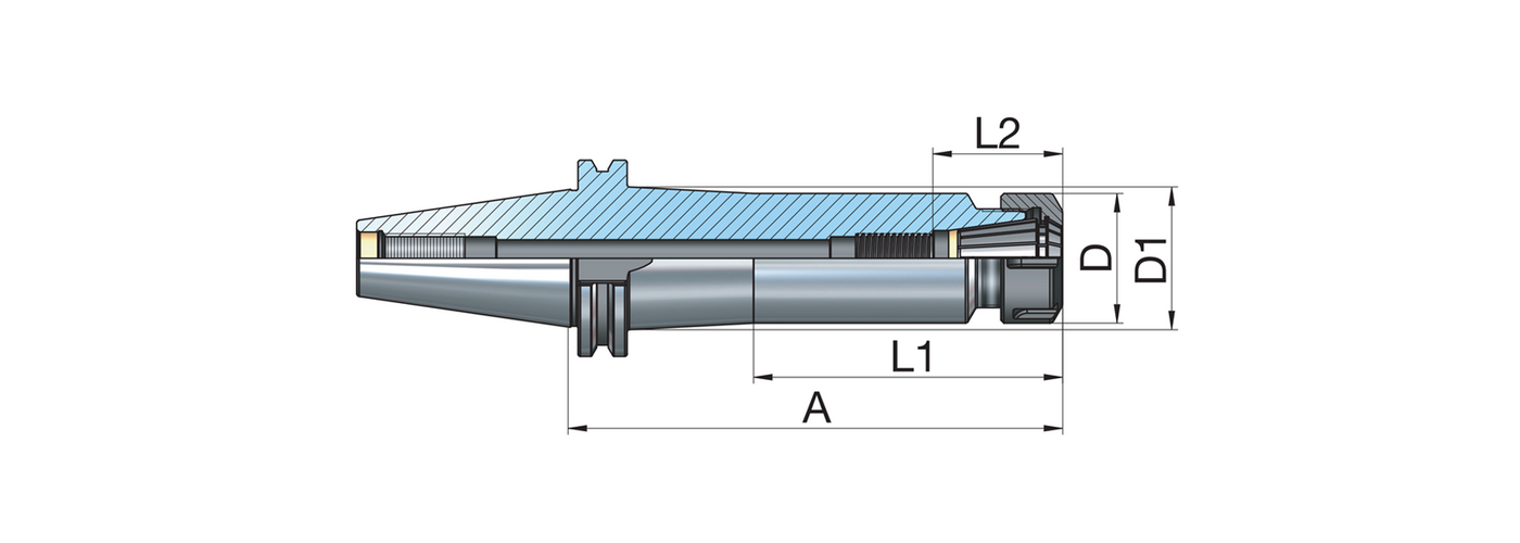 Zeichnung Spannzangenfutter ER