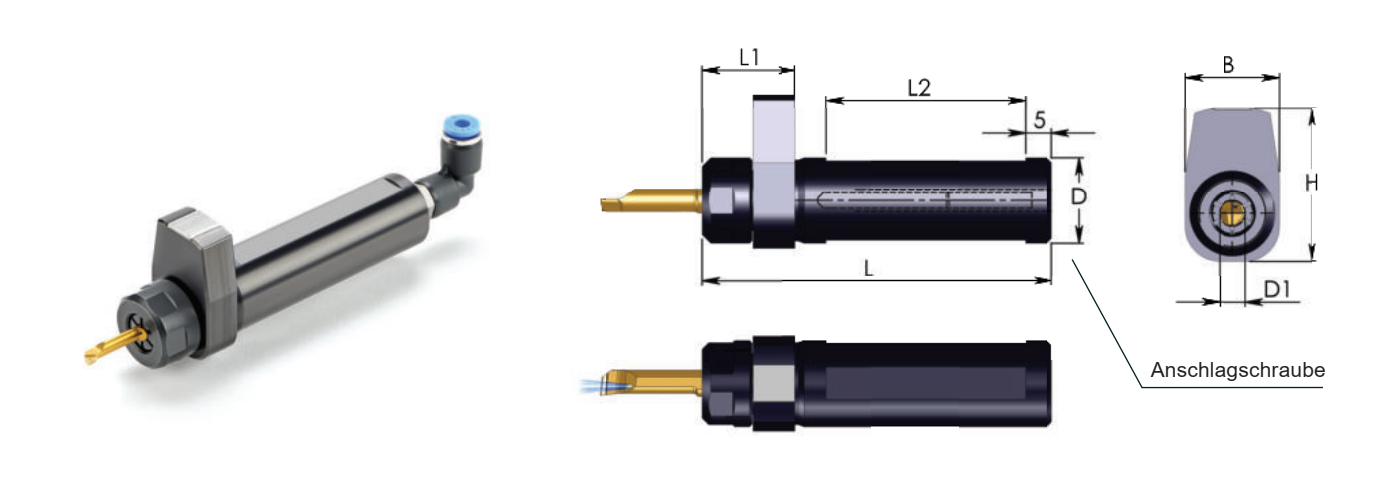 CIM Halter für Miniaturwerkzeuge