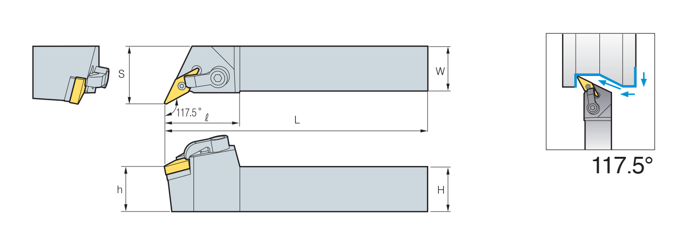 Zeichnung Klemmhalter MVQN R/L