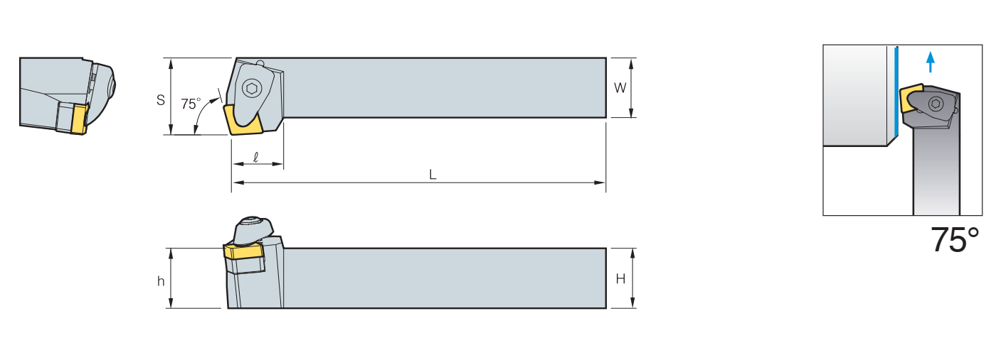 Zeichnung Klemmhalter DCKN R/L